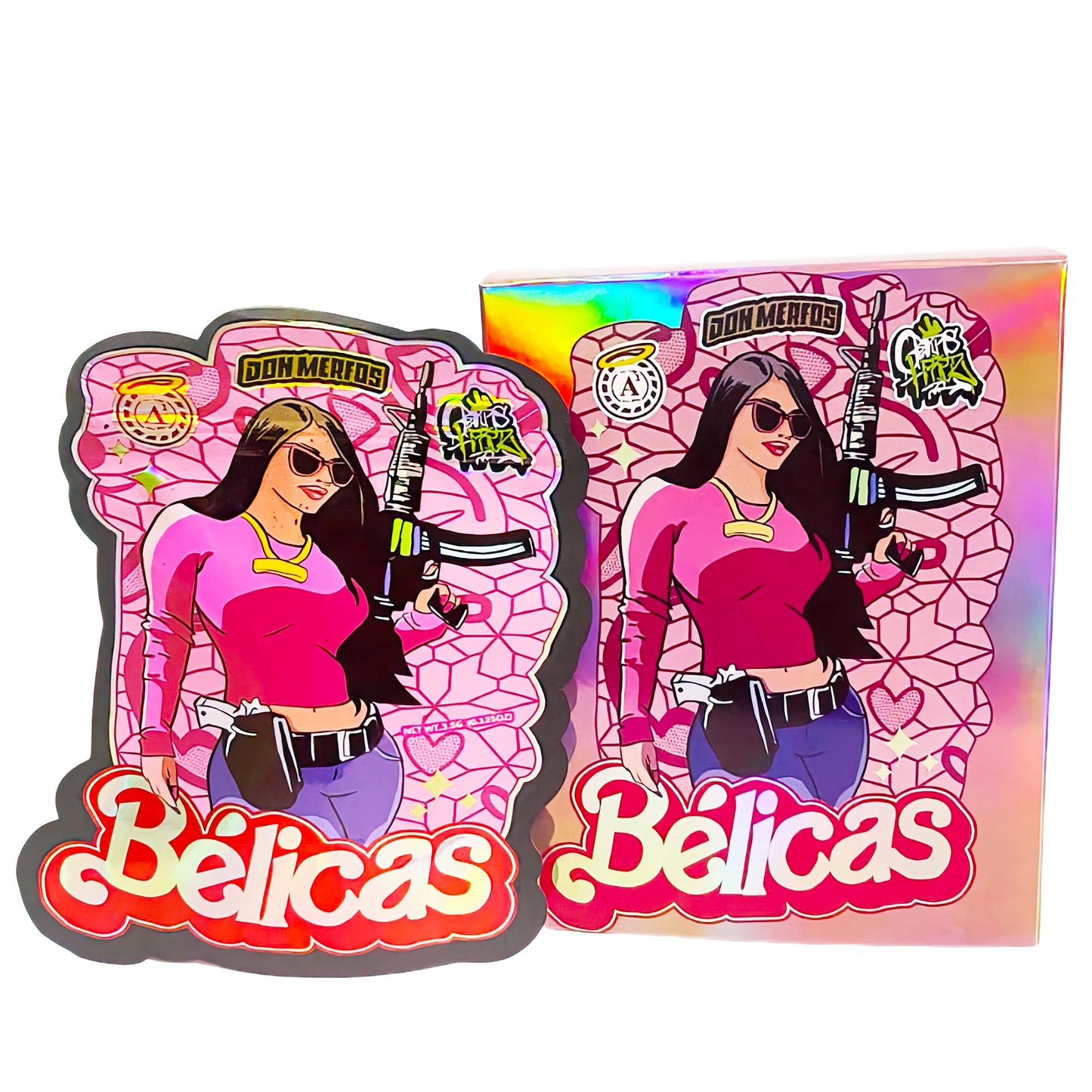 25 Pack 3.5g Shaped Bags & Boxes Set - Don Merfos Belicas