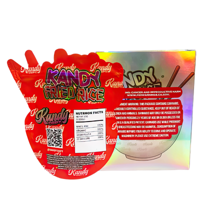 3.5g Shaped Mylar Bag with Box - Kandy Fried Rice (25 Bags+25Boxes)