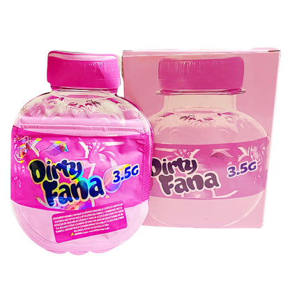 25 Pack 3.5g Shaped Bags & Boxes Set - Pink Bottle Graphic Dirty Fana