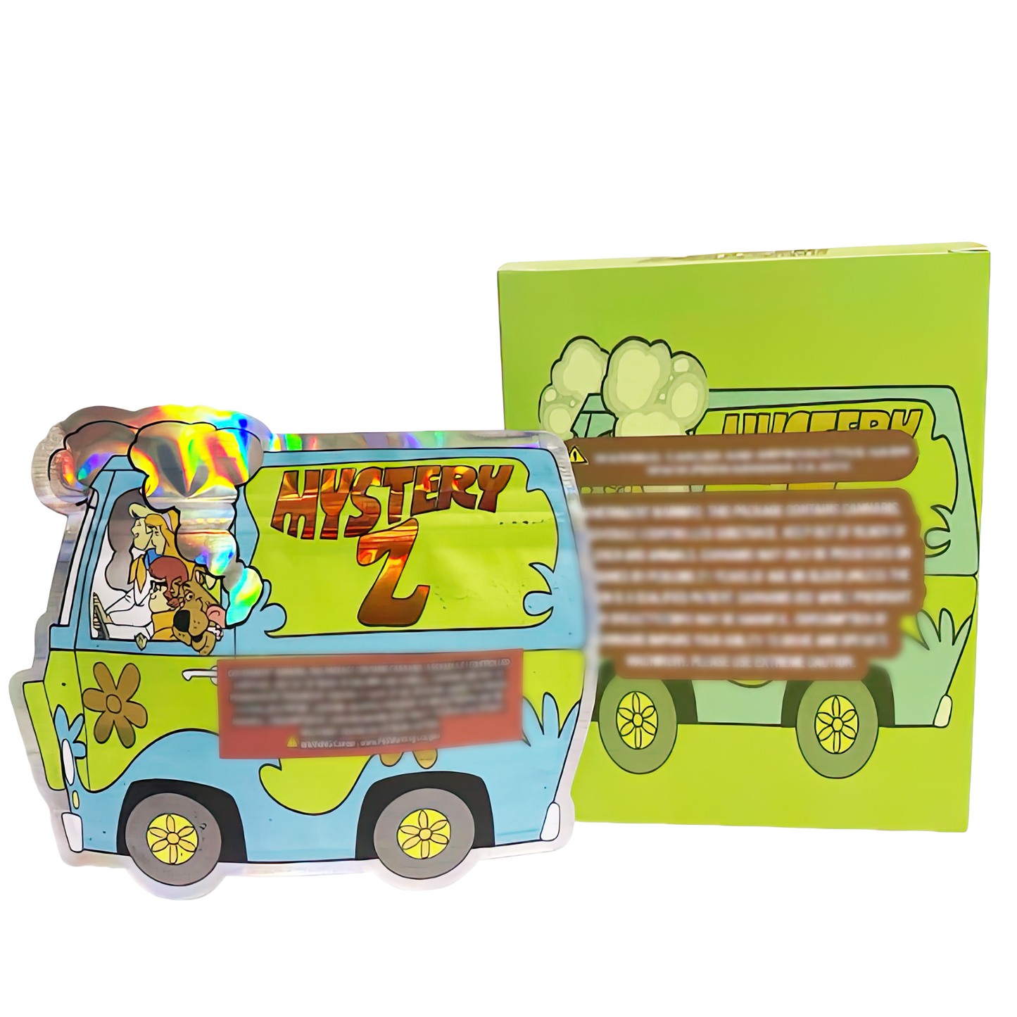 3.5g Shaped Mylar Storage Bag with Box - Mystery Z (25 Storage Bags+25Boxes)