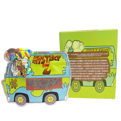 3.5g Shaped Mylar Storage Bag with Box - Mystery Z (25 Storage Bags+25Boxes)