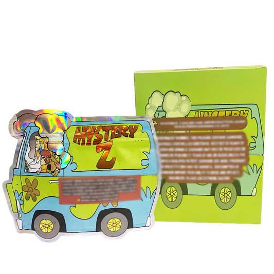 3.5g Shaped Mylar Storage Bag with Box - Mystery Z (25 Storage Bags+25Boxes)