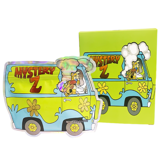 3.5g Shaped Mylar Storage Bag with Box - Mystery Z (25 Storage Bags+25Boxes)