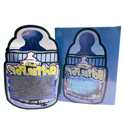 3.5g Shaped Mylar Storage Bag with Box - Bottle Pop (25 Storage Bags+25Boxes)