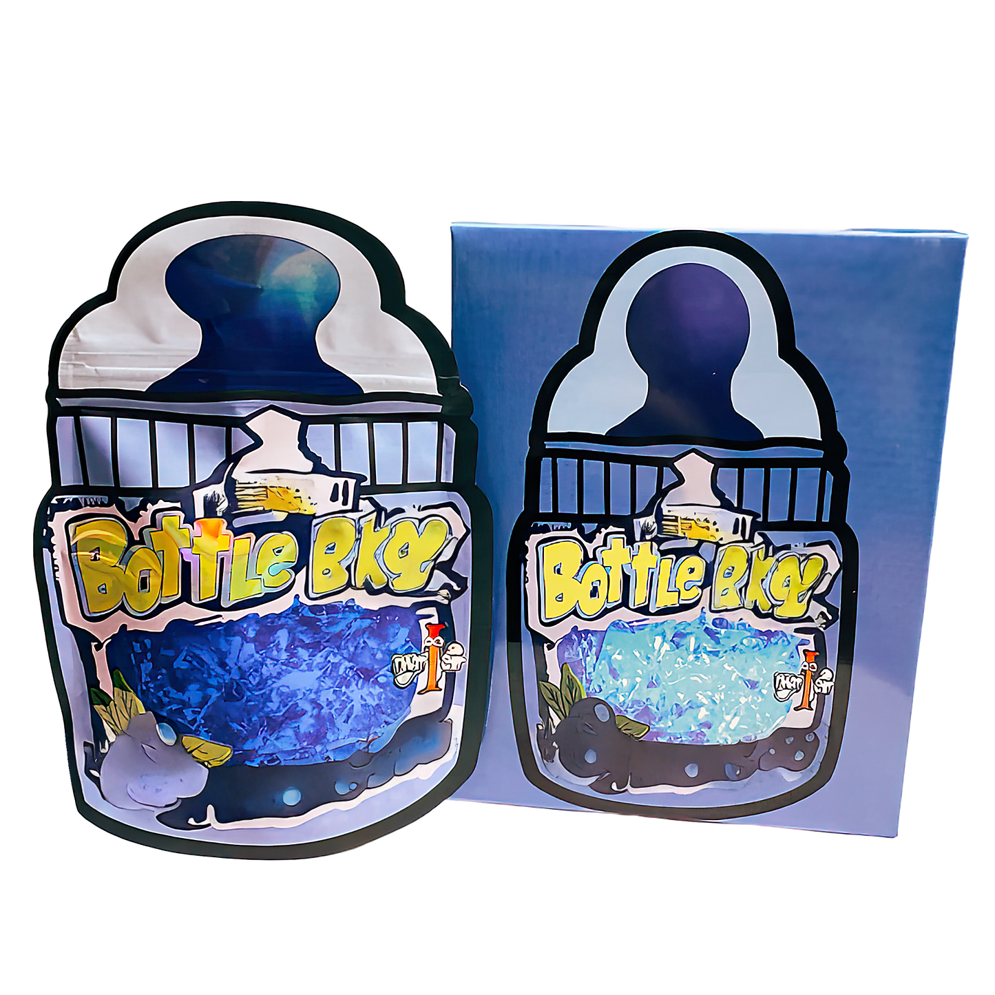 25 Pack 3.5g Shaped Bags & Boxes Set - Bottle Pop Graphic Set