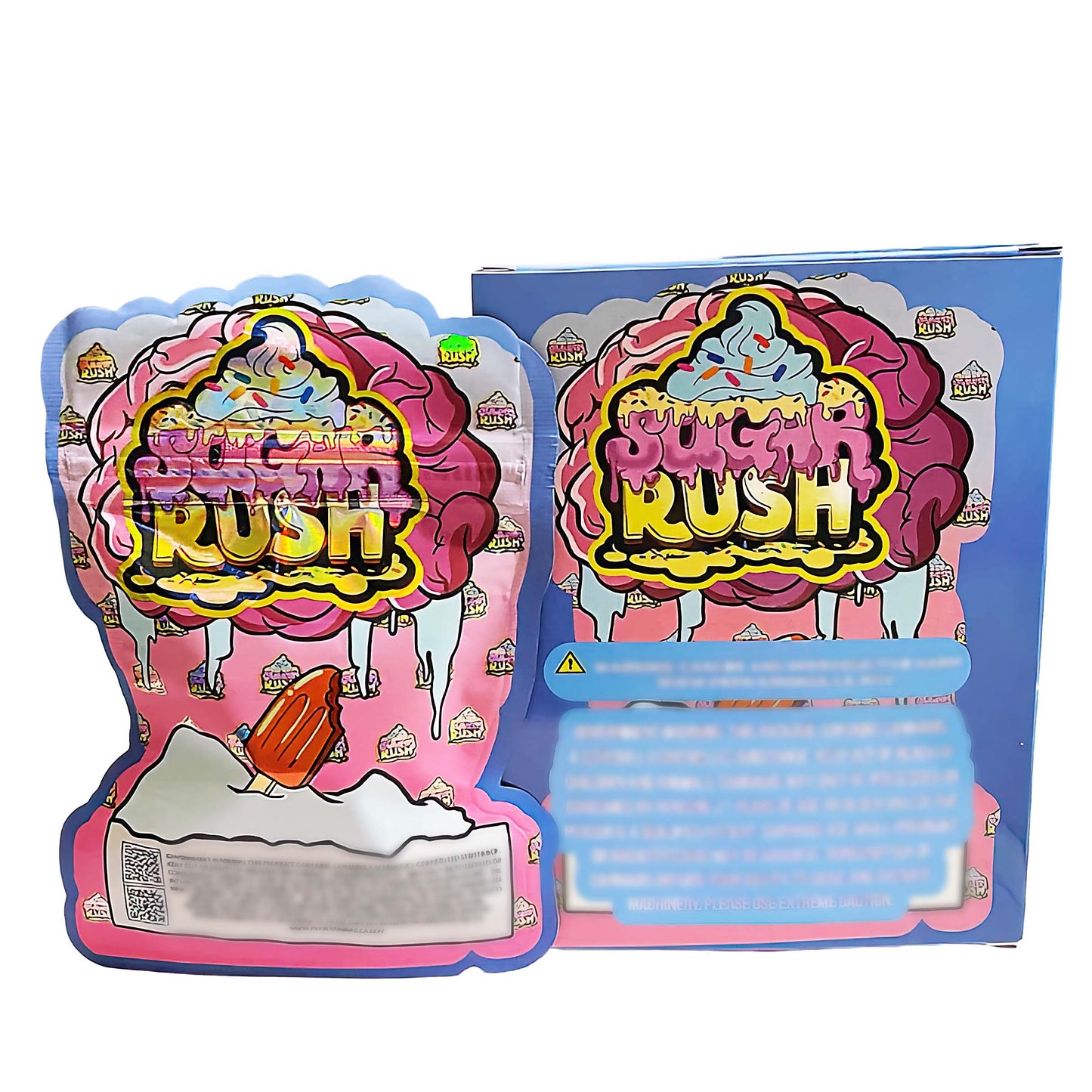 25 Pack 3.5g Shaped Bags & Boxes Set - Brain Freeze