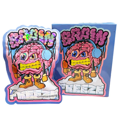 25 Pack 3.5g Shaped Bags & Boxes Set - Brain Freeze