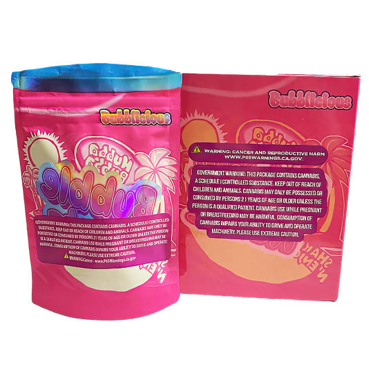 3.5g Shaped Mylar Bag with Box - Bubble Runtz (25 Bags+25Boxes)