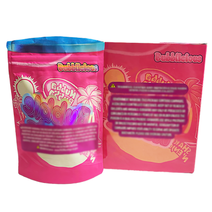 3.5g Shaped Mylar Storage Bag with Box - Bubble Runtz (25 Storage Bags+25Boxes)