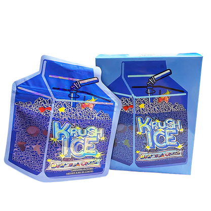 3.5g Shaped Mylar Bag with Box - Krush Ice (25 Bags+25Boxes)