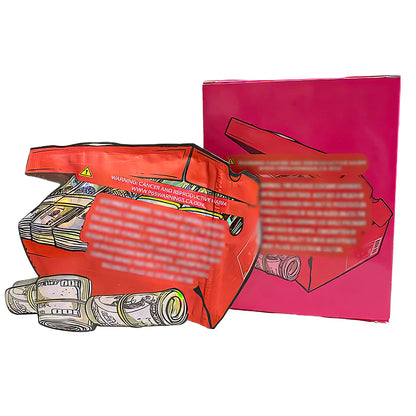 25 Pack 3.5g Shaped Bags & Boxes Set - Money Stack Illustration