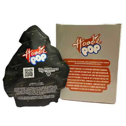3.5g Shaped Mylar Bag with Box - Hoodie Pop (25 Bags+25Boxes)