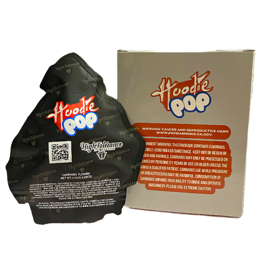 3.5g Shaped Mylar Bag with Box - Hoodie Pop (25 Bags+25Boxes)