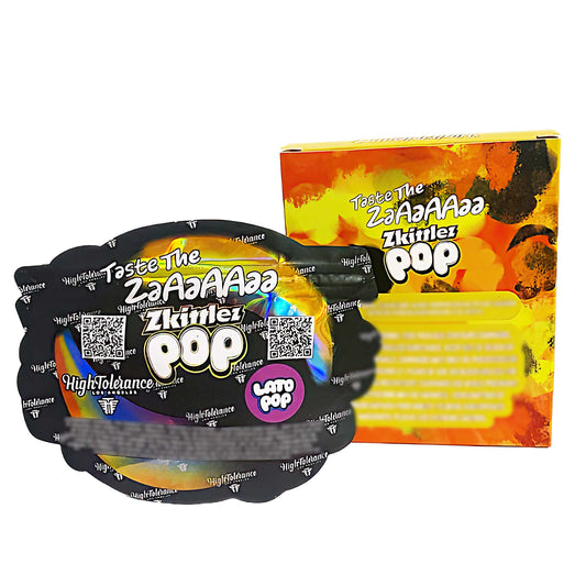 25 Pack 3.5g Shaped Bags & Boxes Set - Color Pop Lettering Design Zkittlez Pop