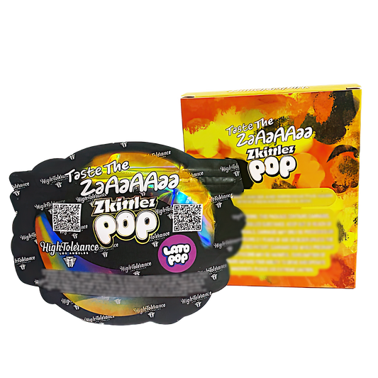 3.5g Shaped Mylar Storage Bag with Box - Zkittlez Pop (25 Storage Bags+25Boxes)