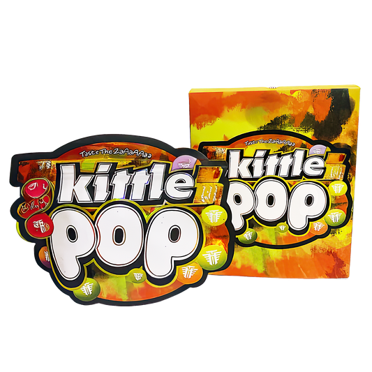 (25 Count) Decorative Zip Foil Pouches with Matching Boxes (4"x 5") Color Pop Lettering Design