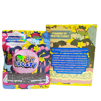 3.5g Shaped Mylar Bag with Box - Bubble Yumz (25 Bags+25Boxes)