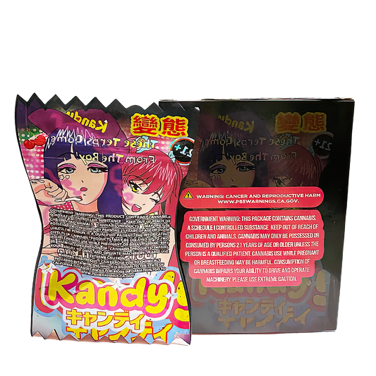 3.5g Shaped Mylar Bag with Box - Marshmellow Tootsie Roll Pop Kandy (25 Bags+25Boxes)