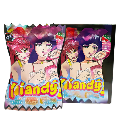 (25 Count) Decorative Zip Foil Pouches with Matching Boxes (4"x 5") Marshmallow Character Graphic