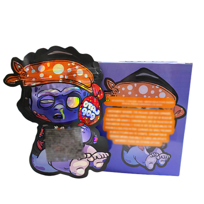 3.5g Shaped Mylar Storage Bag with Box - Latopop Hoodie Pop (25 Storage Bags+25Boxes)