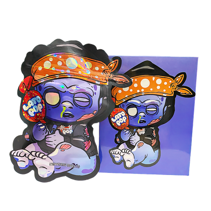 3.5g Shaped Mylar Storage Bag with Box - Latopop Hoodie Pop (25 Storage Bags+25Boxes)