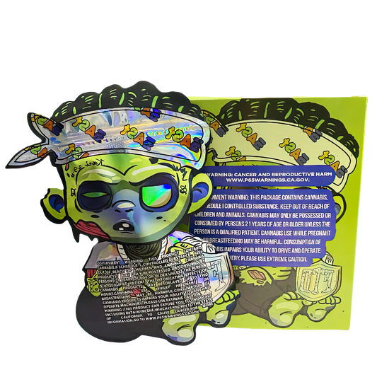 3.5g Shaped Mylar Bag with Box - East FTD Rebel (25 Bags+25Boxes)