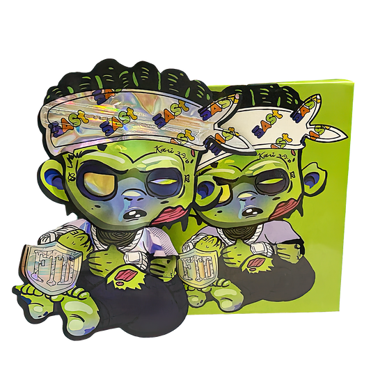25 Pack 3.5g Shaped Bags & Boxes Set - Urban Rebel Art Style ICFMF