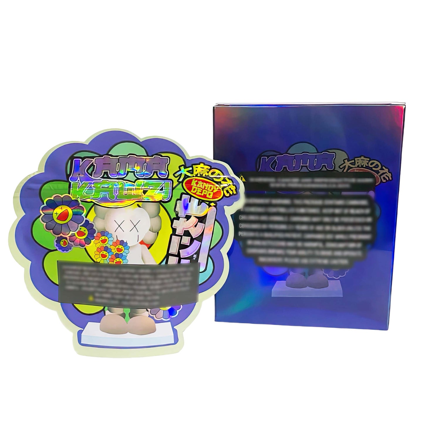 25 Pack 3.5g Shaped Bags & Boxes Set - Cartoon Character Graphic Kama Kawzi
