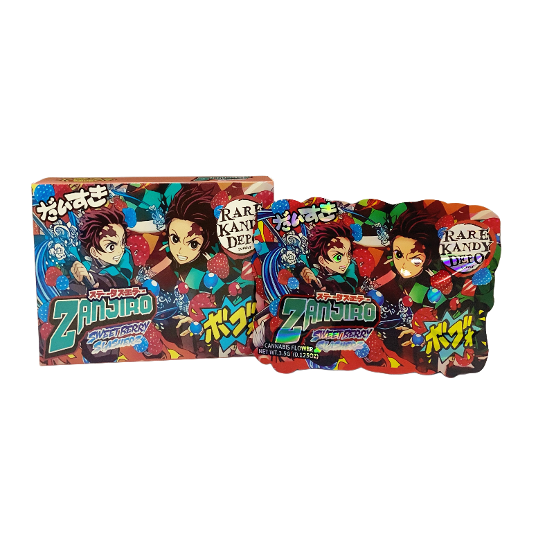 25 Pack 3.5g Shaped Bags & Boxes Set - Rare Kandy Depo Zanjiro