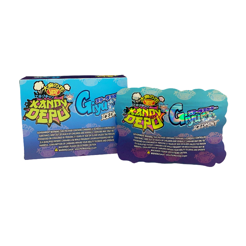 25 Pack 3.5g Shaped Bags & Boxes Set - Rare Kandy Depo Giyu Ice Mint