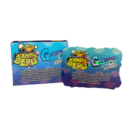 25 Pack 3.5g Shaped Bags & Boxes Set - Rare Kandy Depo Giyu Ice Mint