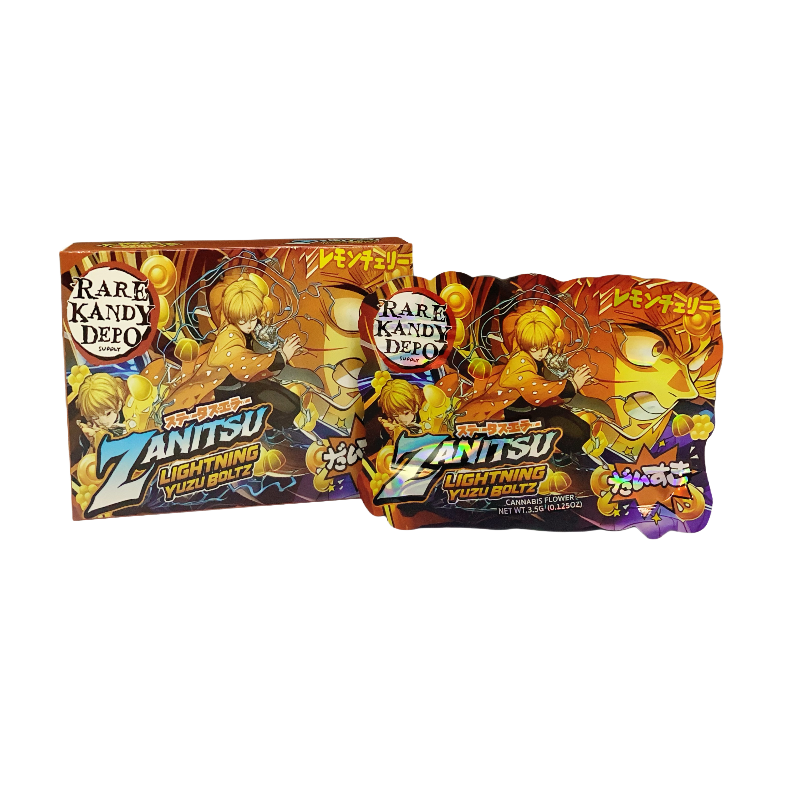 25 Pack 3.5g Shaped Bags & Boxes Set - Rare Kandy Depo Zanitzu Lightning