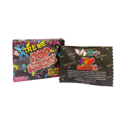 25 Pack 3.5g Shaped Bags & Boxes Set - High Tolerance Xtreme Pop Rocks