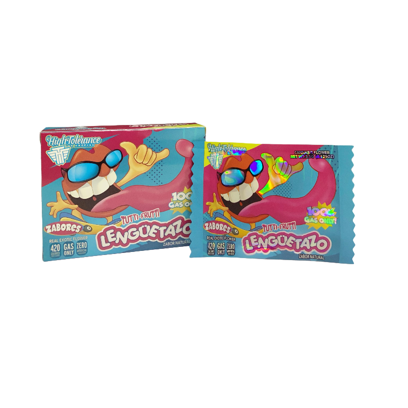25 Pack 3.5g Shaped Bags & Boxes Set - High Tolerance Zabores Lenguetazo