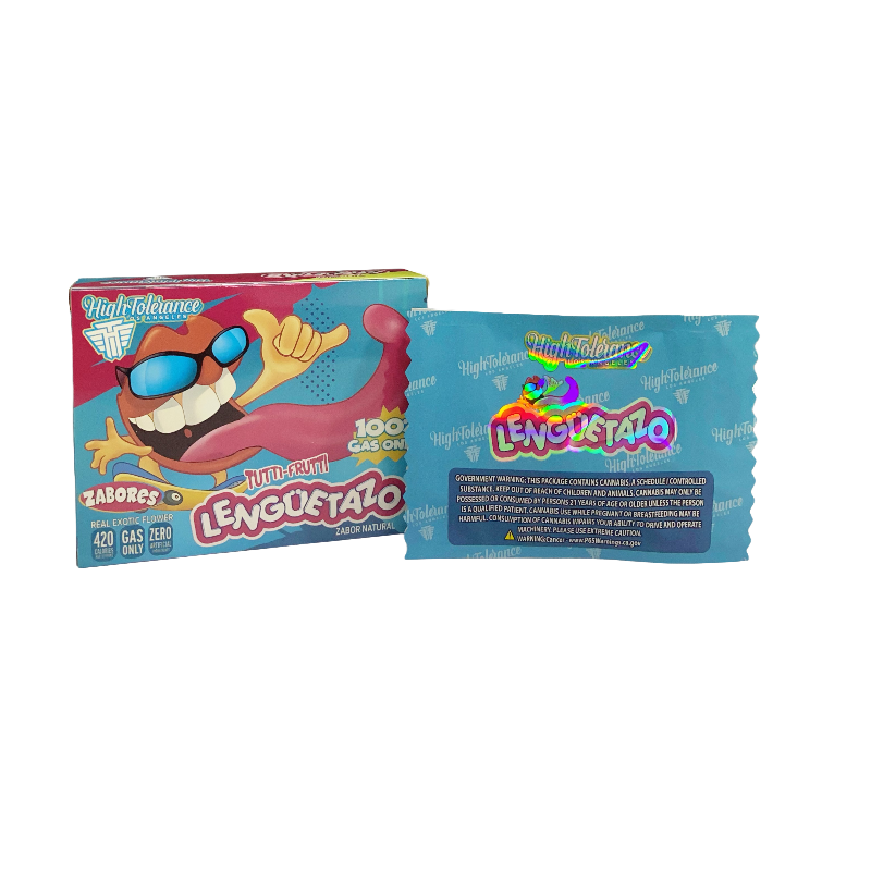 25 Pack 3.5g Shaped Bags & Boxes Set - High Tolerance Zabores Lenguetazo