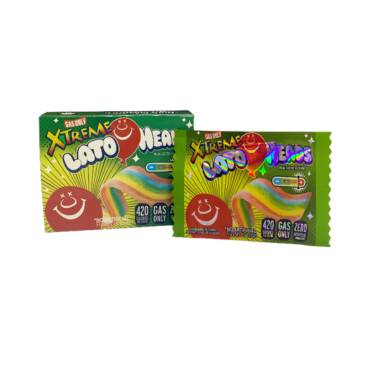 25 Pack 3.5g Shaped Bags & Boxes Set - Gas Only Xtreme Lato Heads