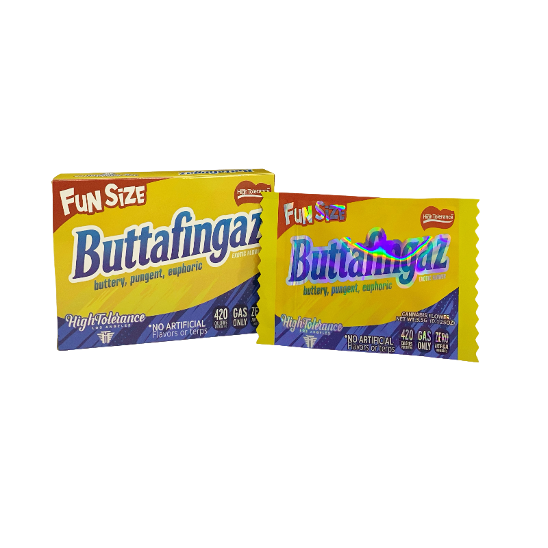 25 Pack 3.5g Shaped Bags & Boxes Set - High Tolerance Fun Size Buttafingaz
