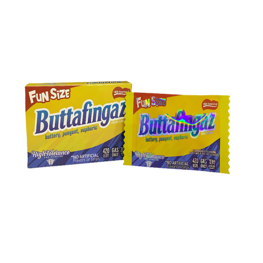25 Pack 3.5g Shaped Bags & Boxes Set - High Tolerance Fun Size Buttafingaz