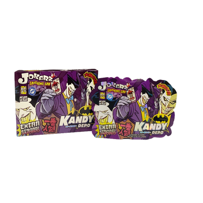 25 Pack 3.5g Shaped Bags & Boxes Set - Kandy Depo Jokerz Laughing Gas