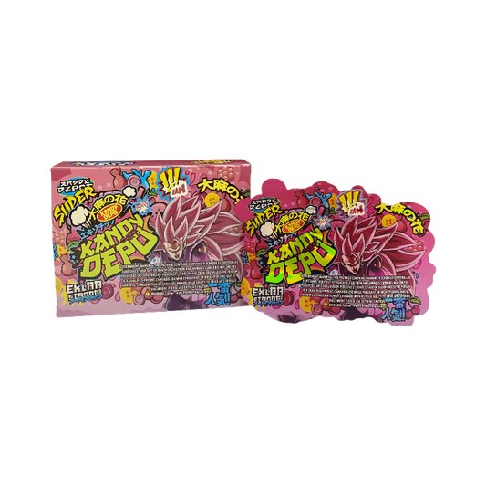 25 Pack 3.5g Shaped Bags & Boxes Set - Kandy Depo Super Cherry Bubble Gum