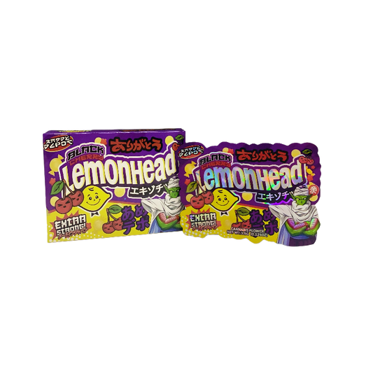 25 Pack 3.5g Shaped Bags & Boxes Set - Kandy Depo Black Cherry Lemonhead