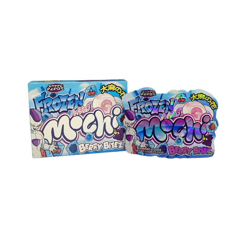 25 Pack 3.5g Shaped Bags & Boxes Set - Kandy Depo Frozen Mochi Berry Bitez