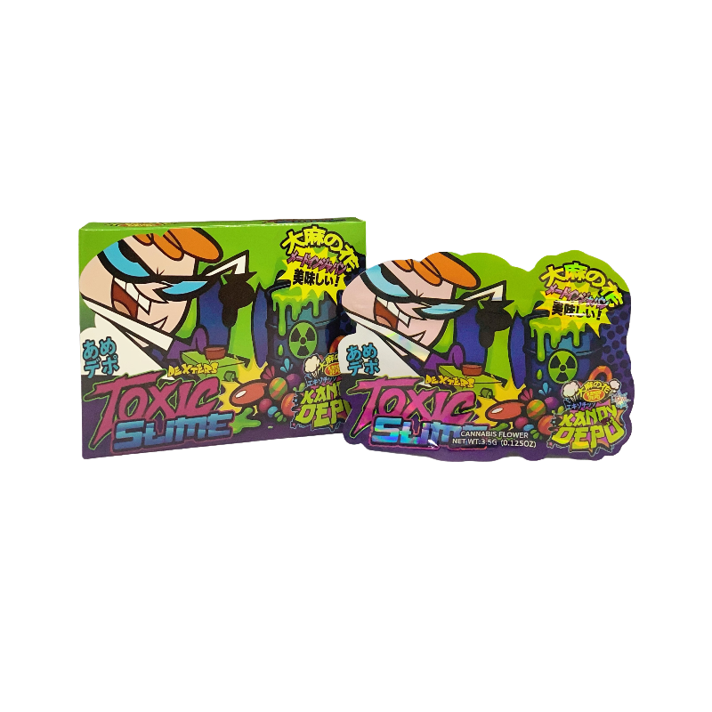 25 Pack 3.5g Shaped Bags & Boxes Set - Kandy Depo Toxic Slime