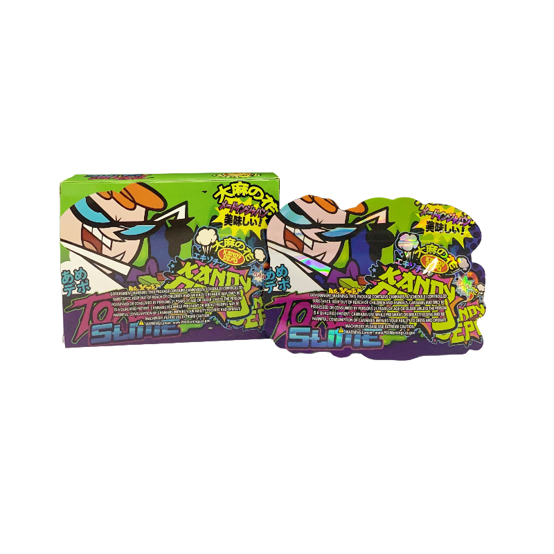 25 Pack 3.5g Shaped Bags & Boxes Set - Kandy Depo Toxic Slime