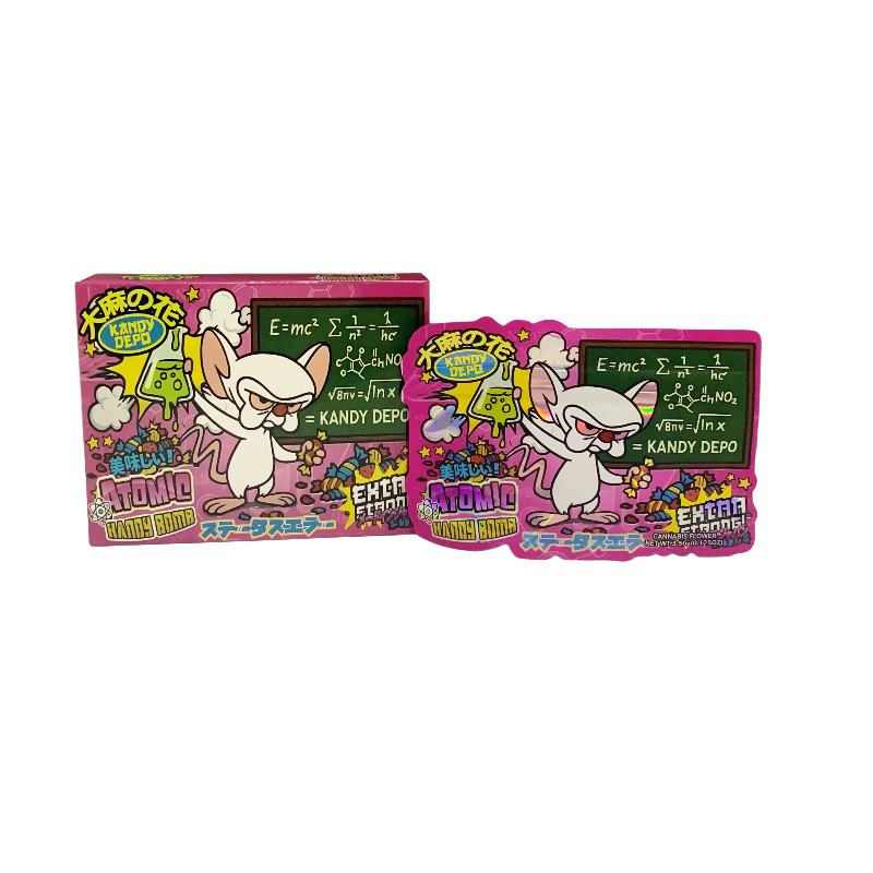 25 Pack 3.5g Shaped Bags & Boxes Set - Kandy Depo Atomic Handy Bomb