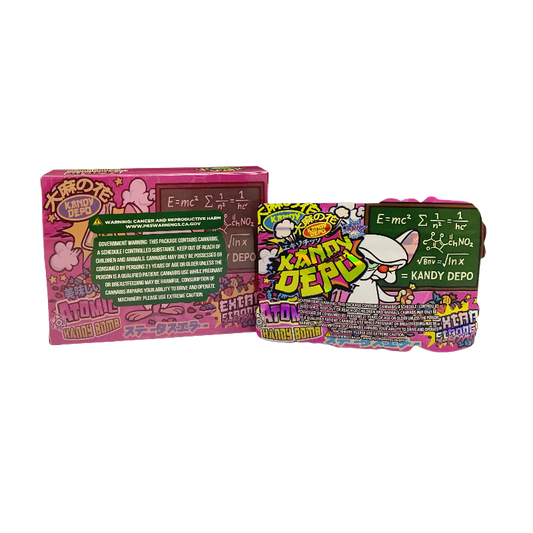 25 Pack 3.5g Shaped Bags & Boxes Set - Kandy Depo Atomic Handy Bomb