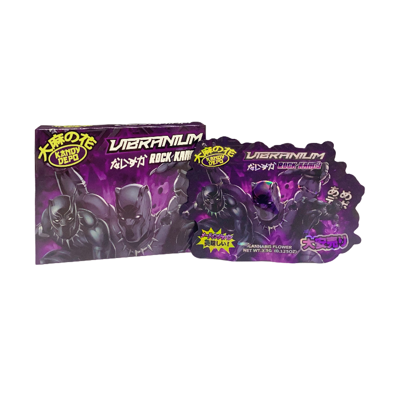 25 Pack 3.5g Shaped Bags & Boxes Set - Kandy Depo Vibranium Rock Kandy