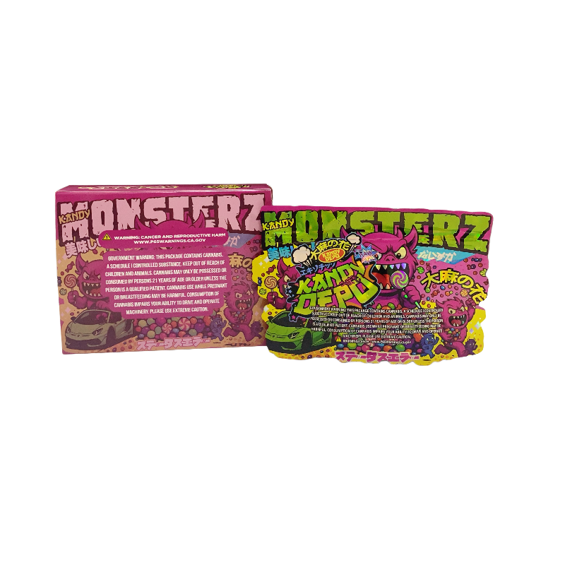 25 Pack 3.5g Shaped Bags & Boxes Set - Kandy Depo Monsterz Kandy