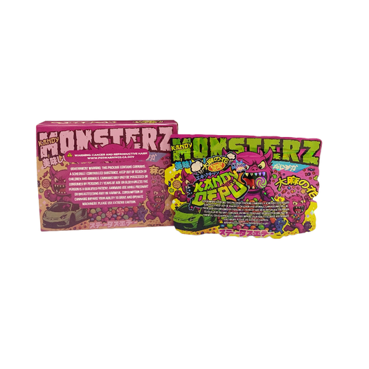 25 Pack 3.5g Shaped Bags & Boxes Set - Kandy Depo Monsterz Kandy