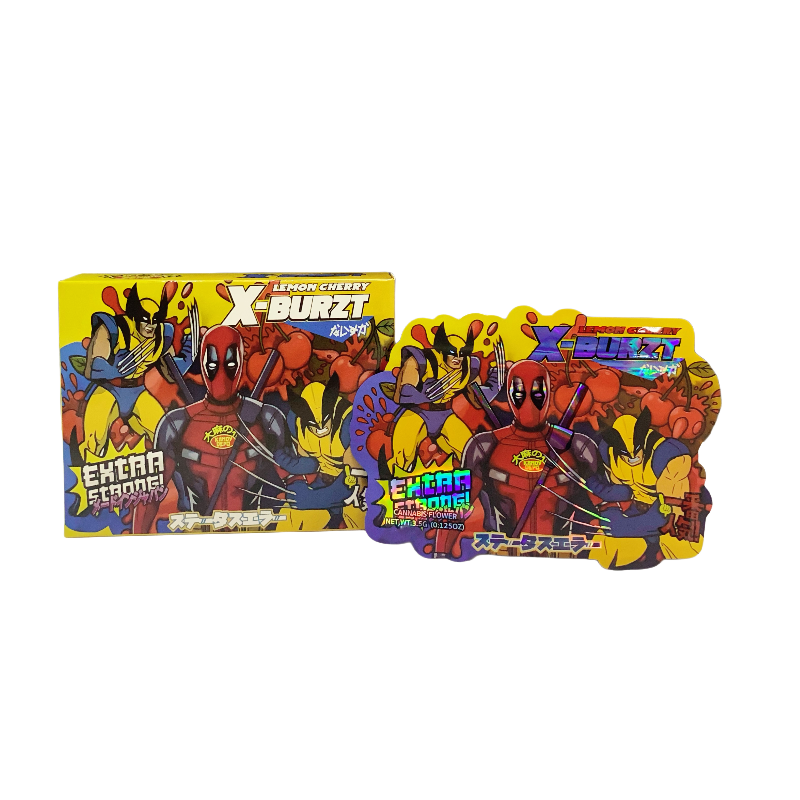 25 Pack 3.5g Shaped Bags & Boxes Set - Kandy Depo Lemon Cherry X-Burzt